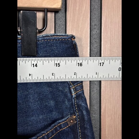 Abercrombie & Fitch Jeans 30 x 30 Mens Blue Straight Dark Wash Denim 100% Cotton - Picture 3 of 9